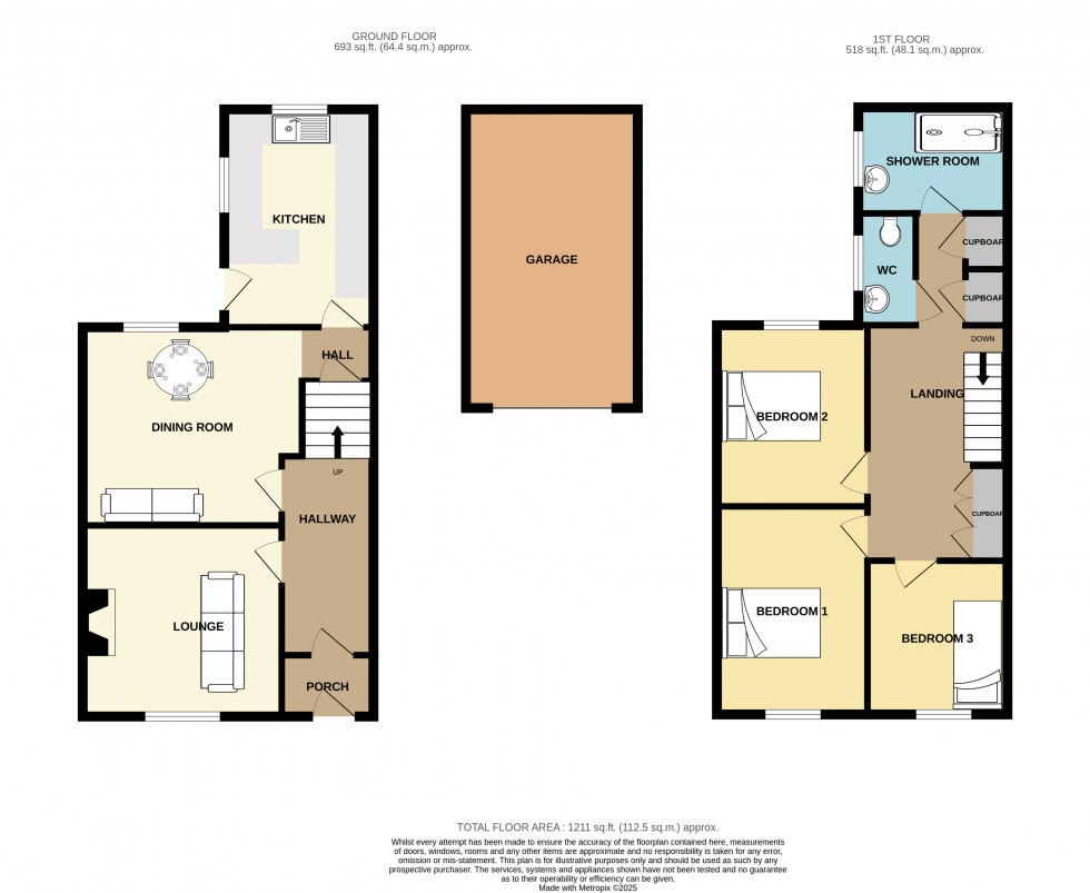 Floorplan for Redruth, Cornwall