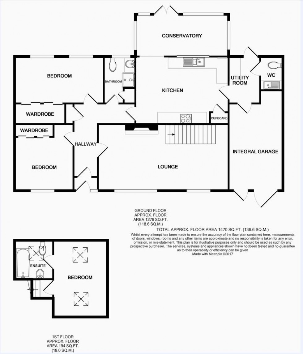 Floorplan for Illogan, Redruth, Cornwall