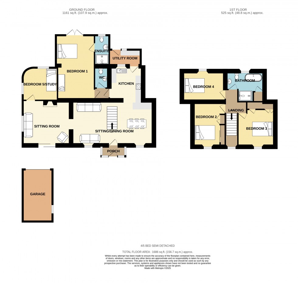 Floorplan for Redruth, Cornwall