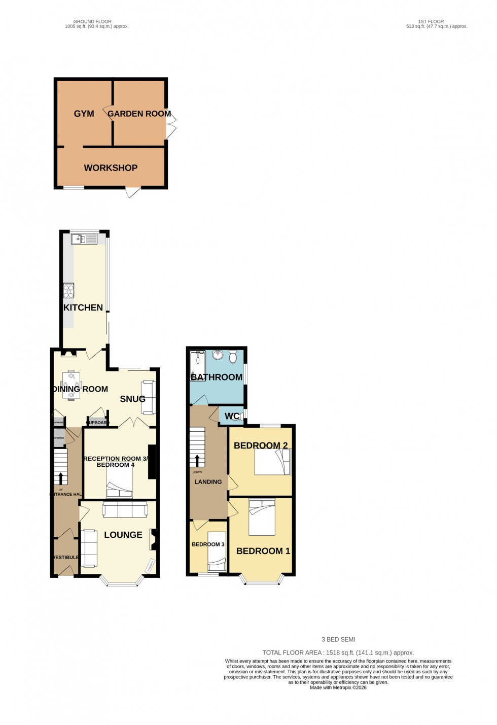 Floorplan for Camborne, Cornwall