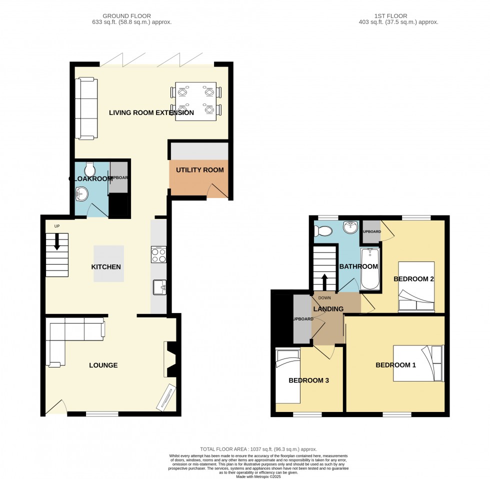 Floorplan for Illogan, Redruth, Cornwall