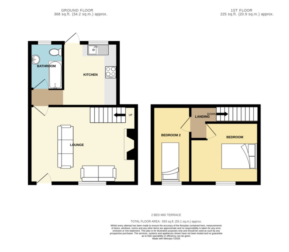 Floorplan for Redruth, Cornwall