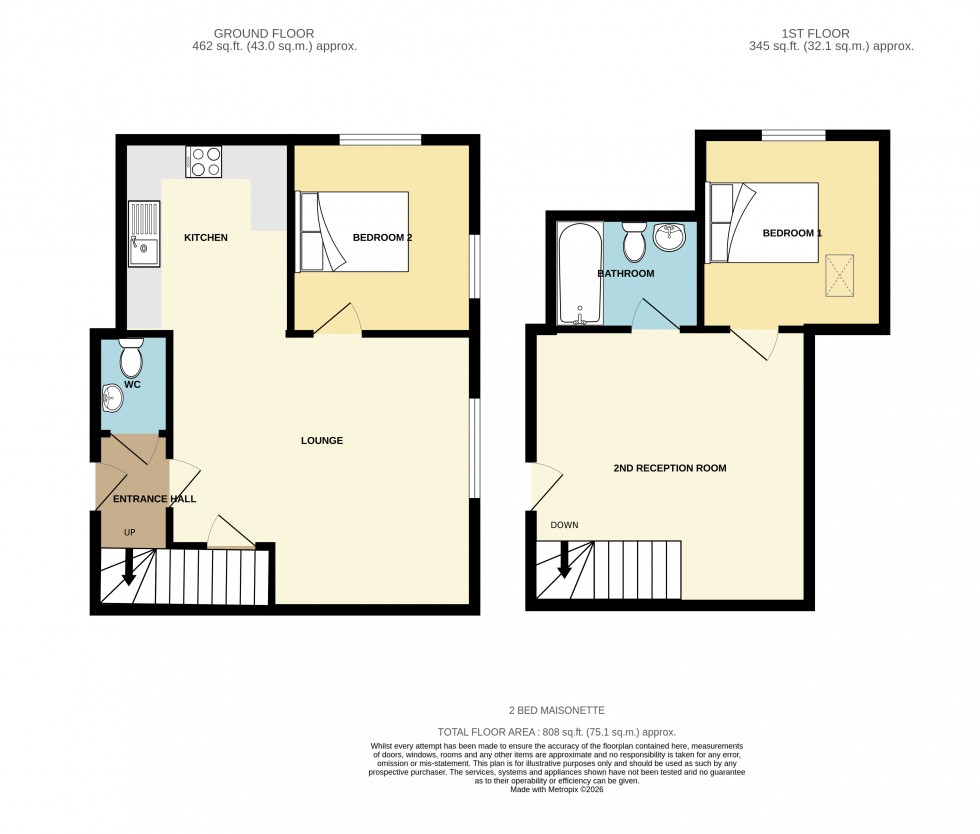 Floorplan for Redruth, Cornwall