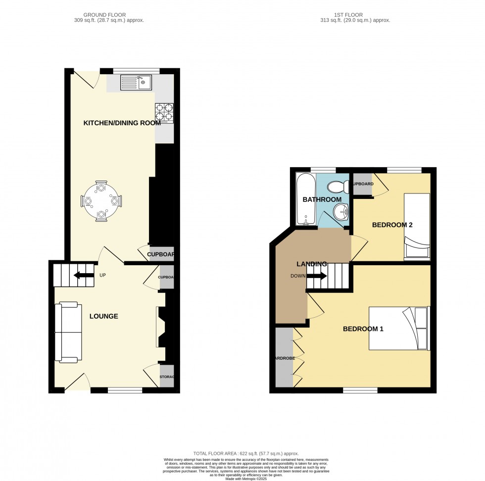 Floorplan for Redruth, Cornwall