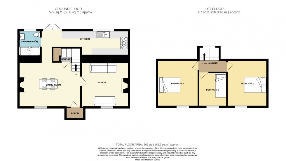 Floorplan for Carharrack, Redruth, Cornwall