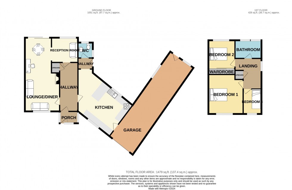 Floorplan for Redruth, Cornwall