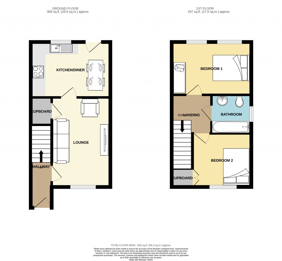 Floorplan for Mount Ambrose, Redruth, Cornwall