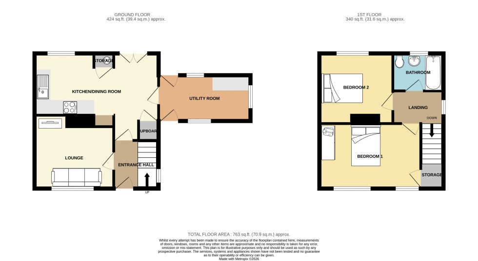 Floorplan for Redruth, Cornwall