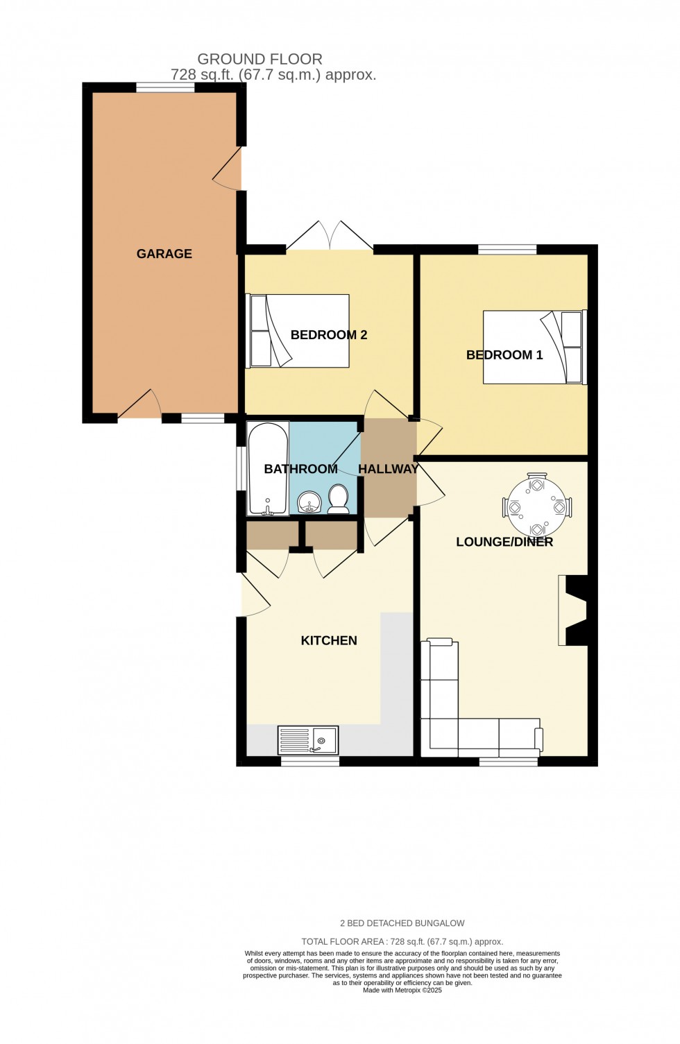 Floorplan for St. Day, Redruth, Cornwall
