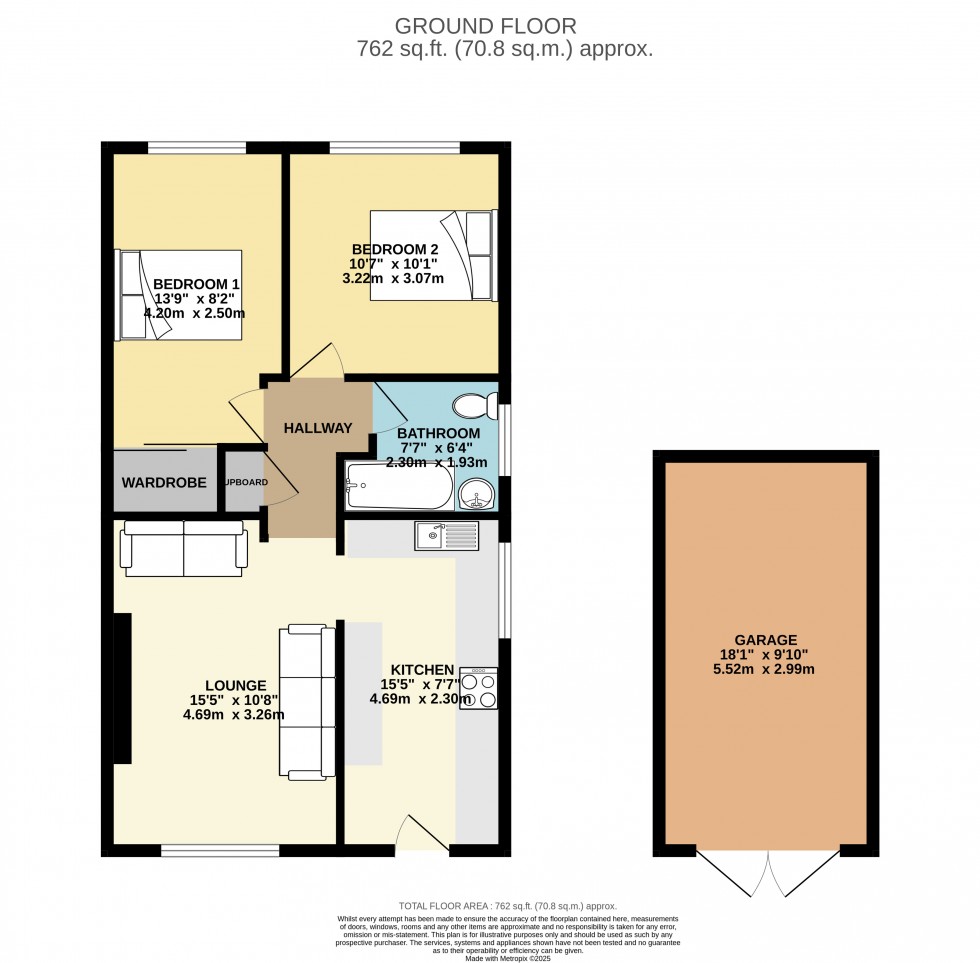 Floorplan for Illogan Downs, Redruth, Cornwall