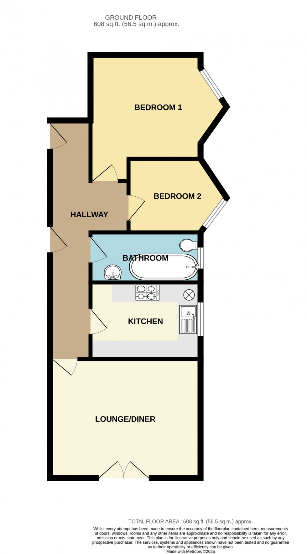 Floorplan for Redruth, Cornwall