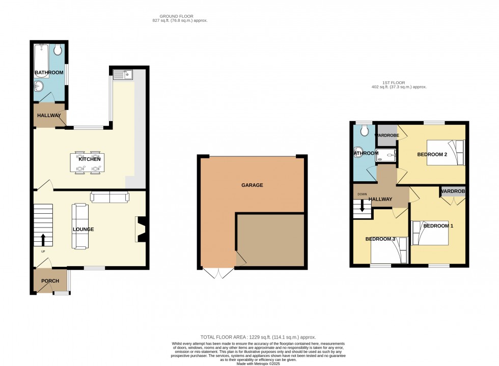 Floorplan for Beacon, Camborne, Cornwall