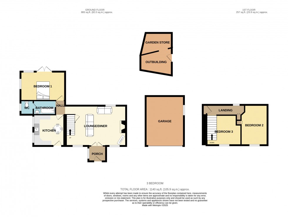 Floorplan for Redruth, Cornwall