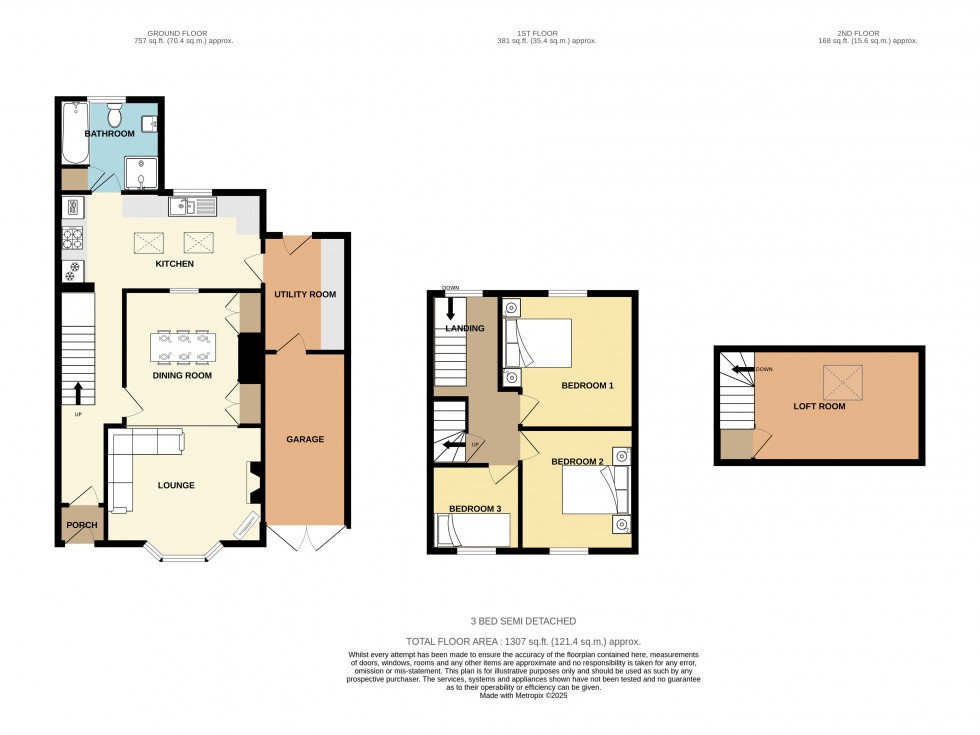 Floorplan for Troon, Camborne, Cornwall