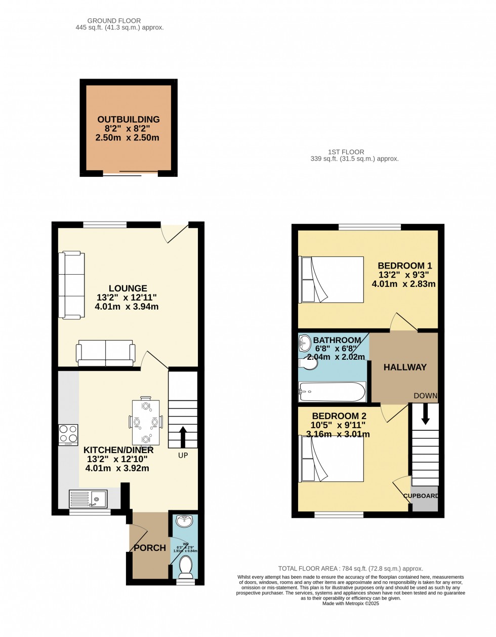 Floorplan for Redruth, Cornwall