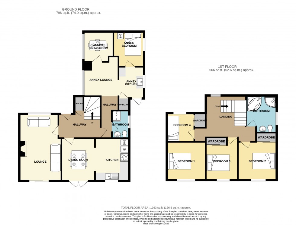 Floorplan for Pool, Redruth, Cornwall