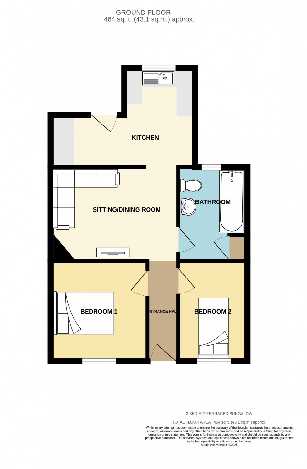 Floorplan for Camborne, Cornwall