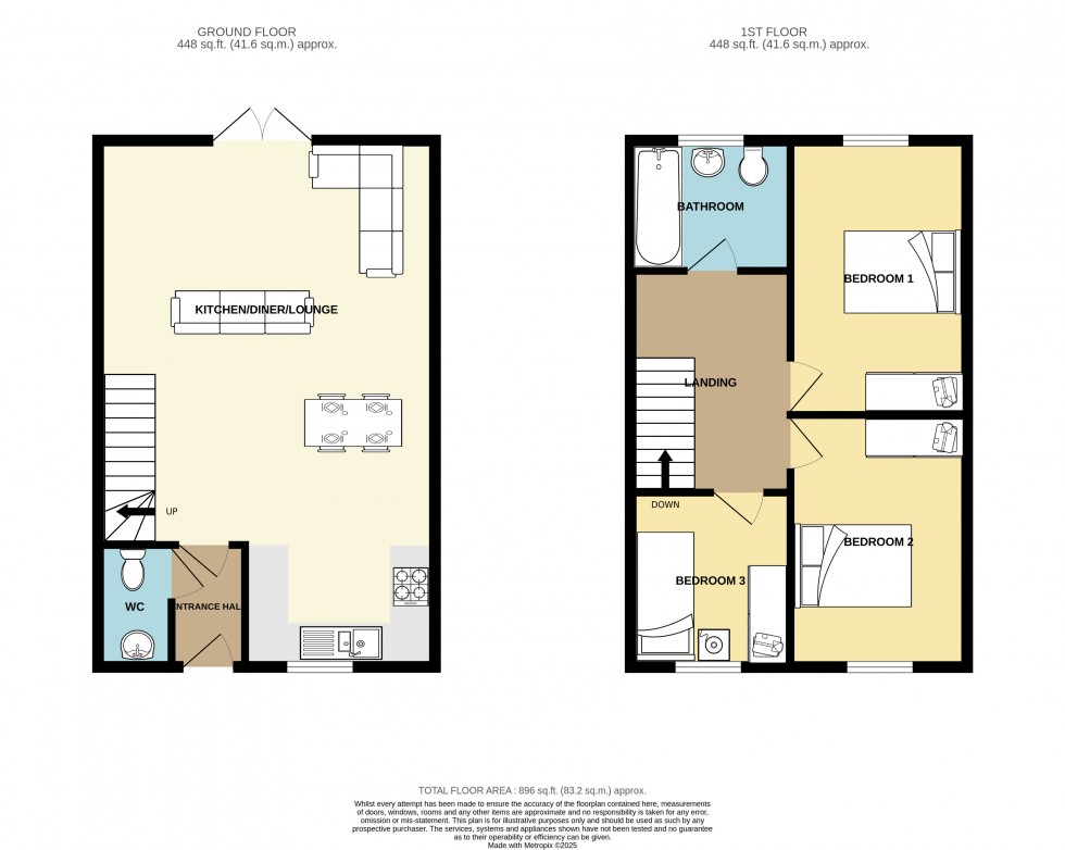 Floorplan for Treleigh, Redruth, Cornwall