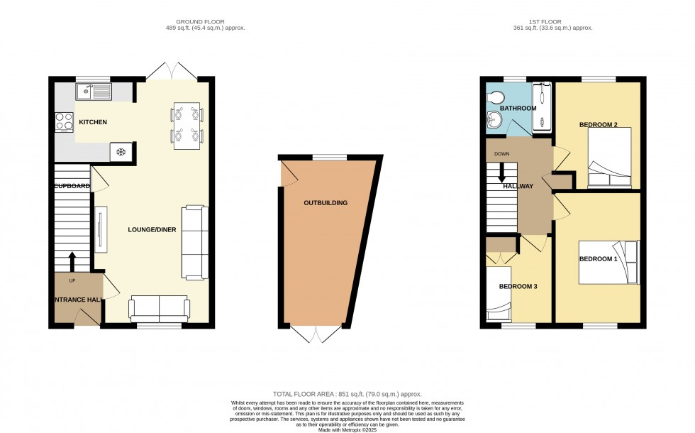 Floorplan for Mount Ambrose, Redruth, Cornwall