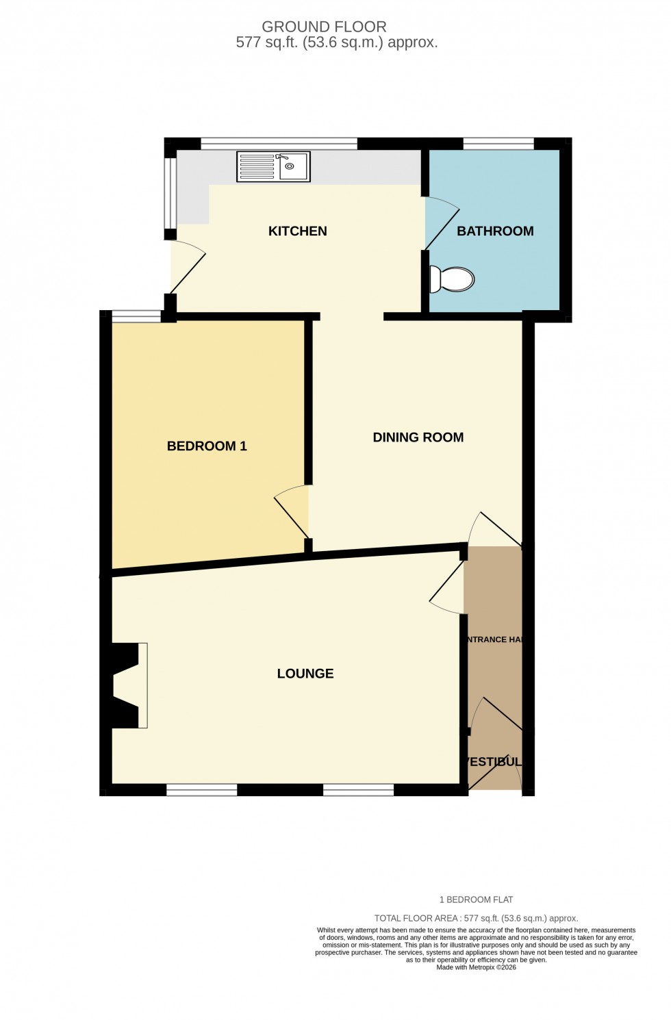 Floorplan for Chacewater, Truro, Cornwall
