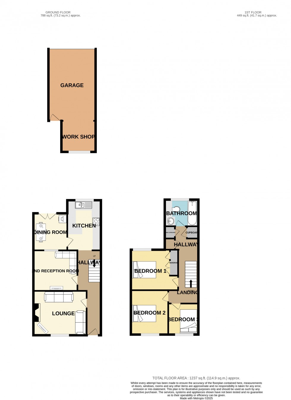 Floorplan for Troon, Camborne, Cornwall