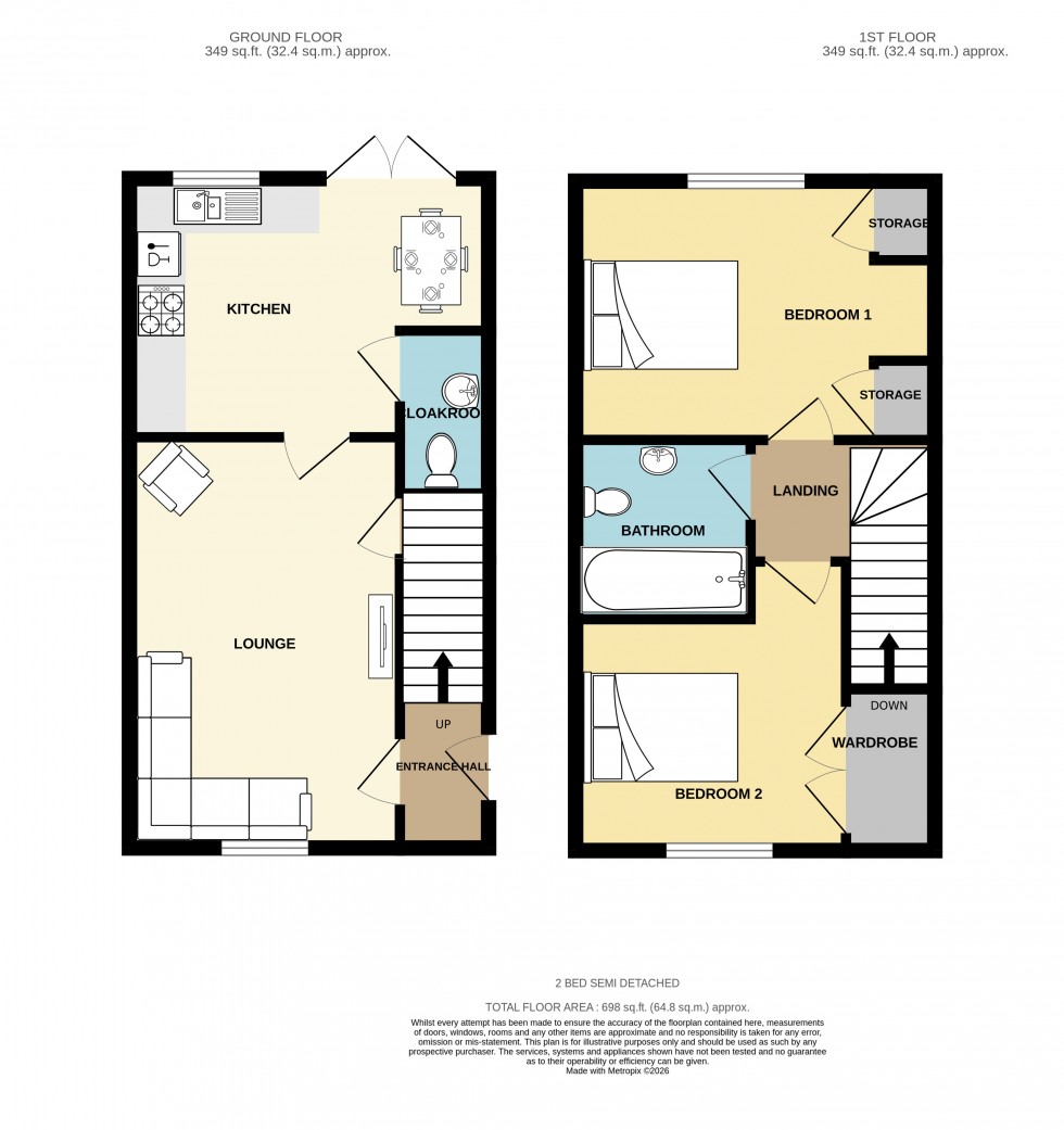 Floorplan for Redruth, Cornwall