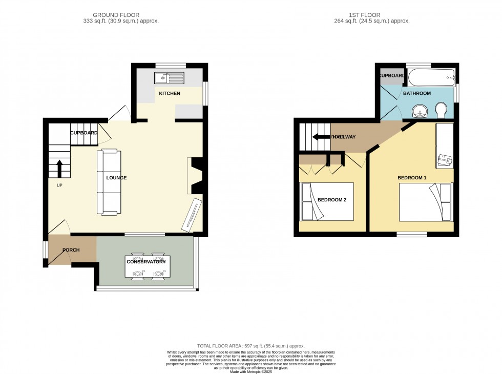 Floorplan for Mount Hawke, Truro, Cornwall