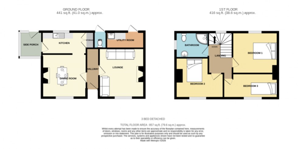 Floorplan for Stithians, Truro, Cornwall