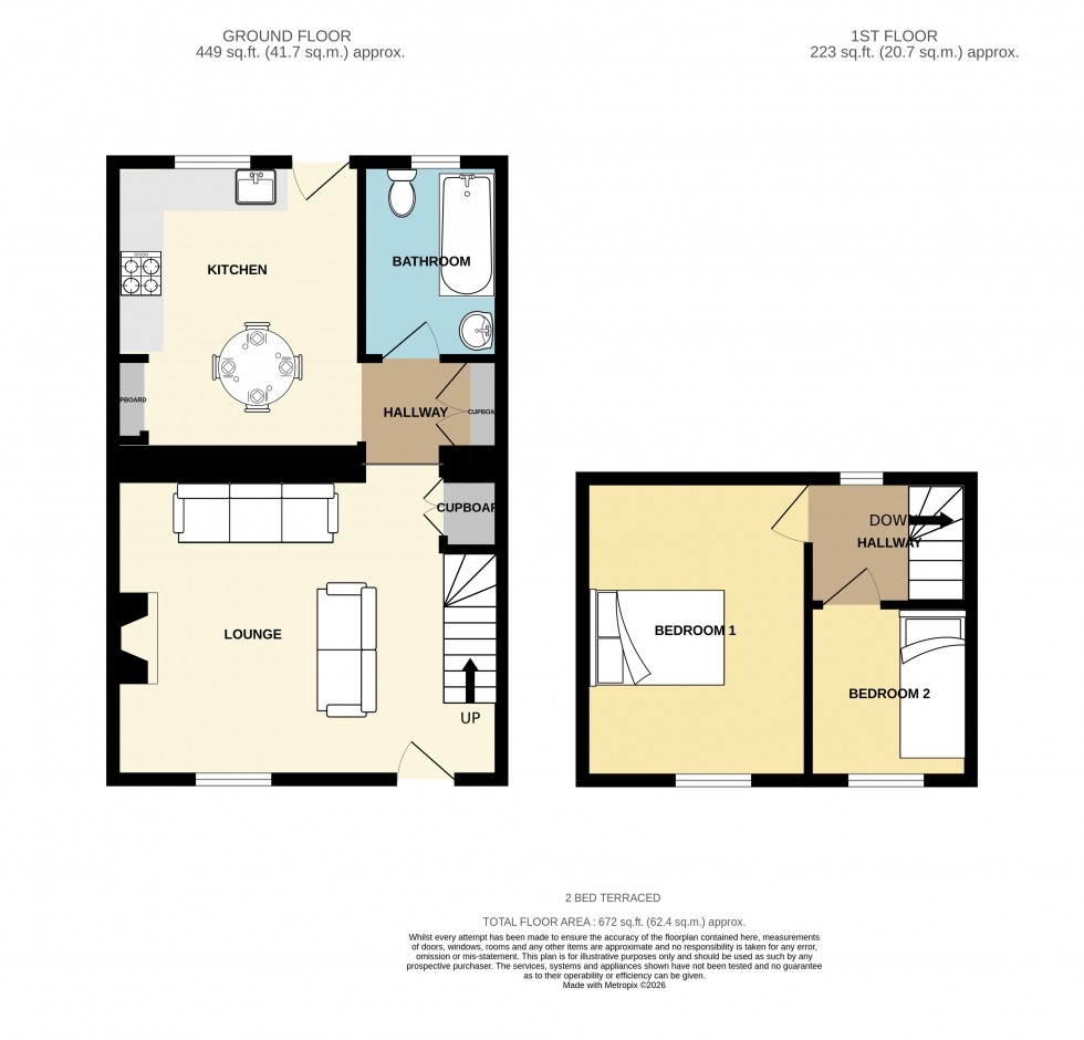 Floorplan for Redruth, Cornwall