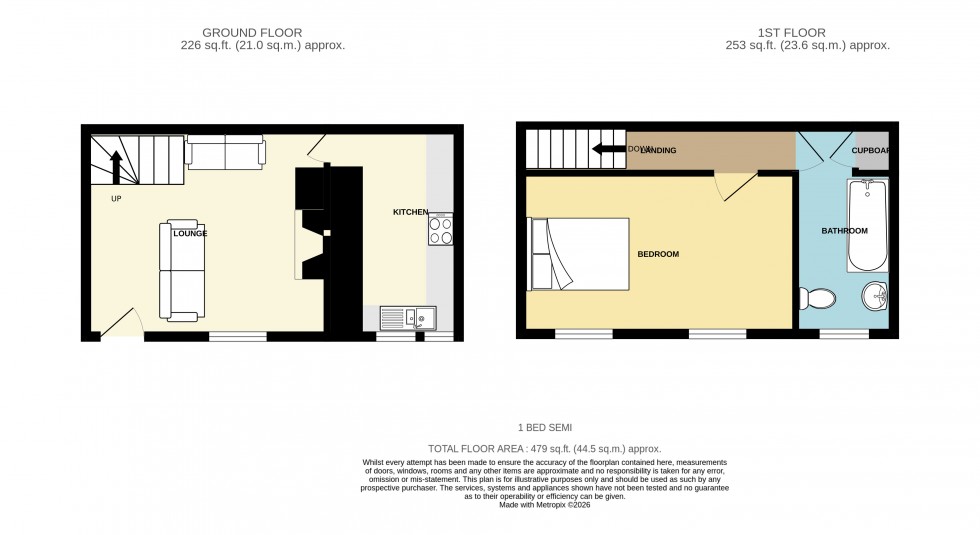 Floorplan for Camborne, Cornwall