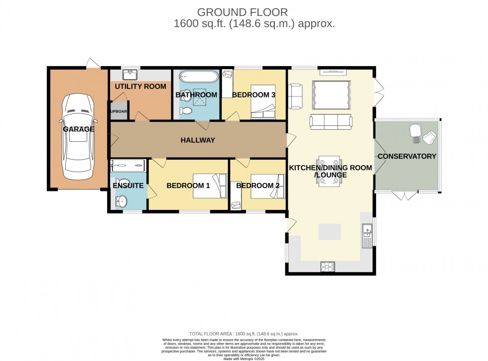 Floorplan for Illogan, Redruth, Cornwall