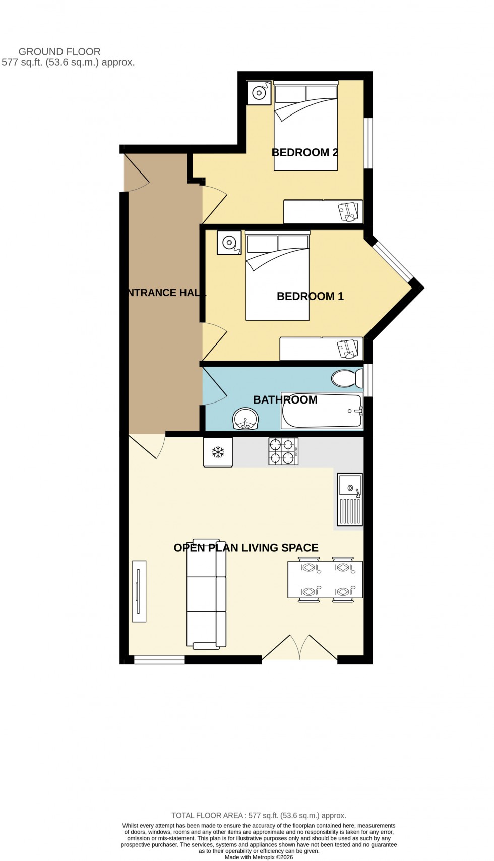 Floorplan for Redruth, Cornwall