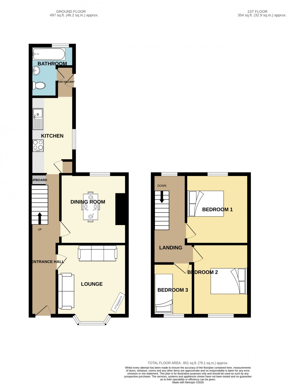 Floorplan for Redruth, Cornwall