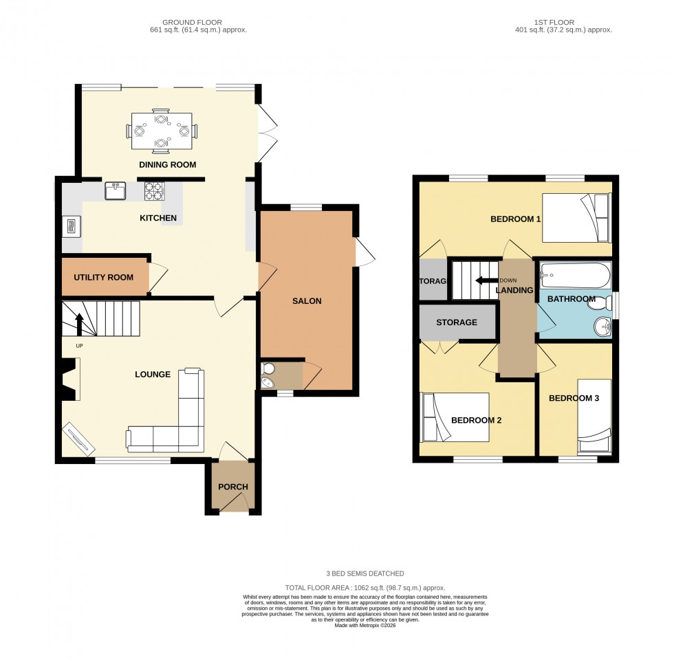 Floorplan for Voguebeloth, Redruth, Cornwall