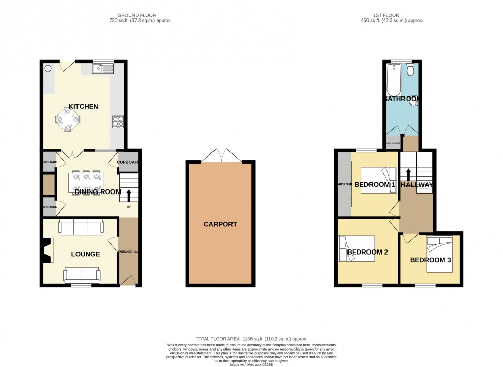 Floorplan for Redruth, Cornwall