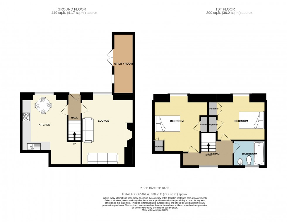 Floorplan for Redruth, Cornwall
