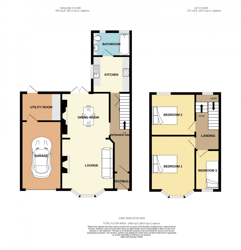Floorplan for Redruth, Cornwall