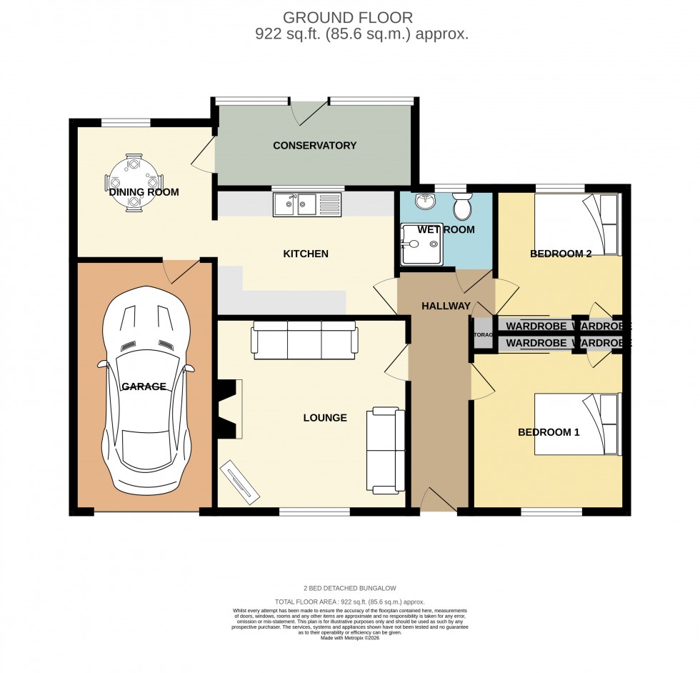 Floorplan for Redruth, Cornwall
