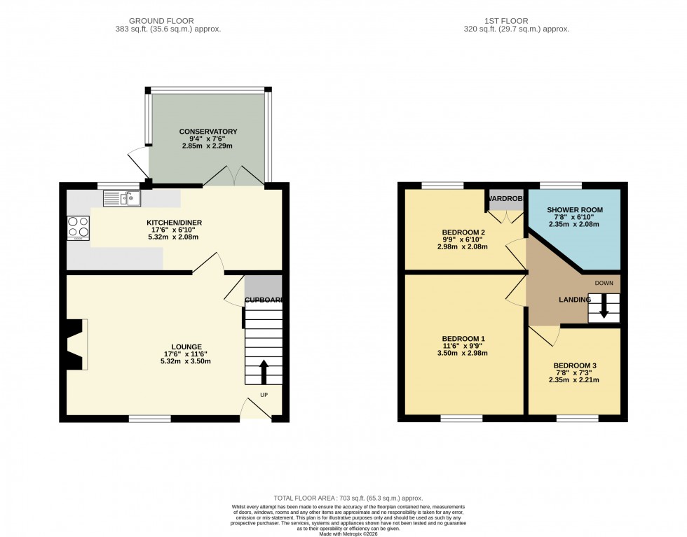 Floorplan for Camborne, Cornwall