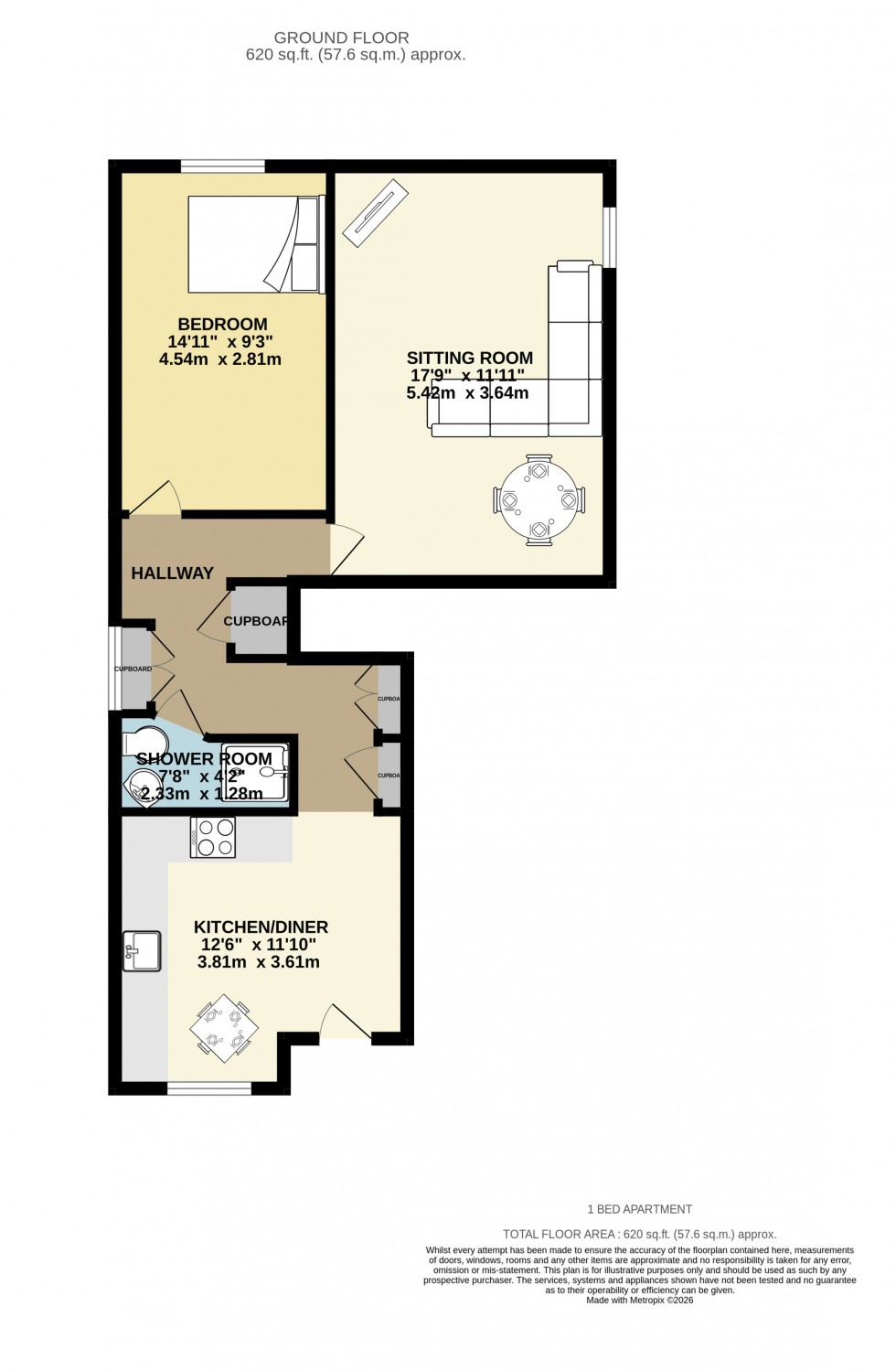 Floorplan for Camborne, Cornwall
