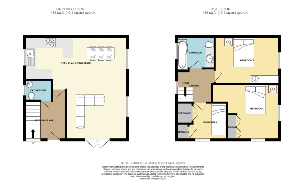 Floorplan for Illogan Highway, Redruth, Cornwall