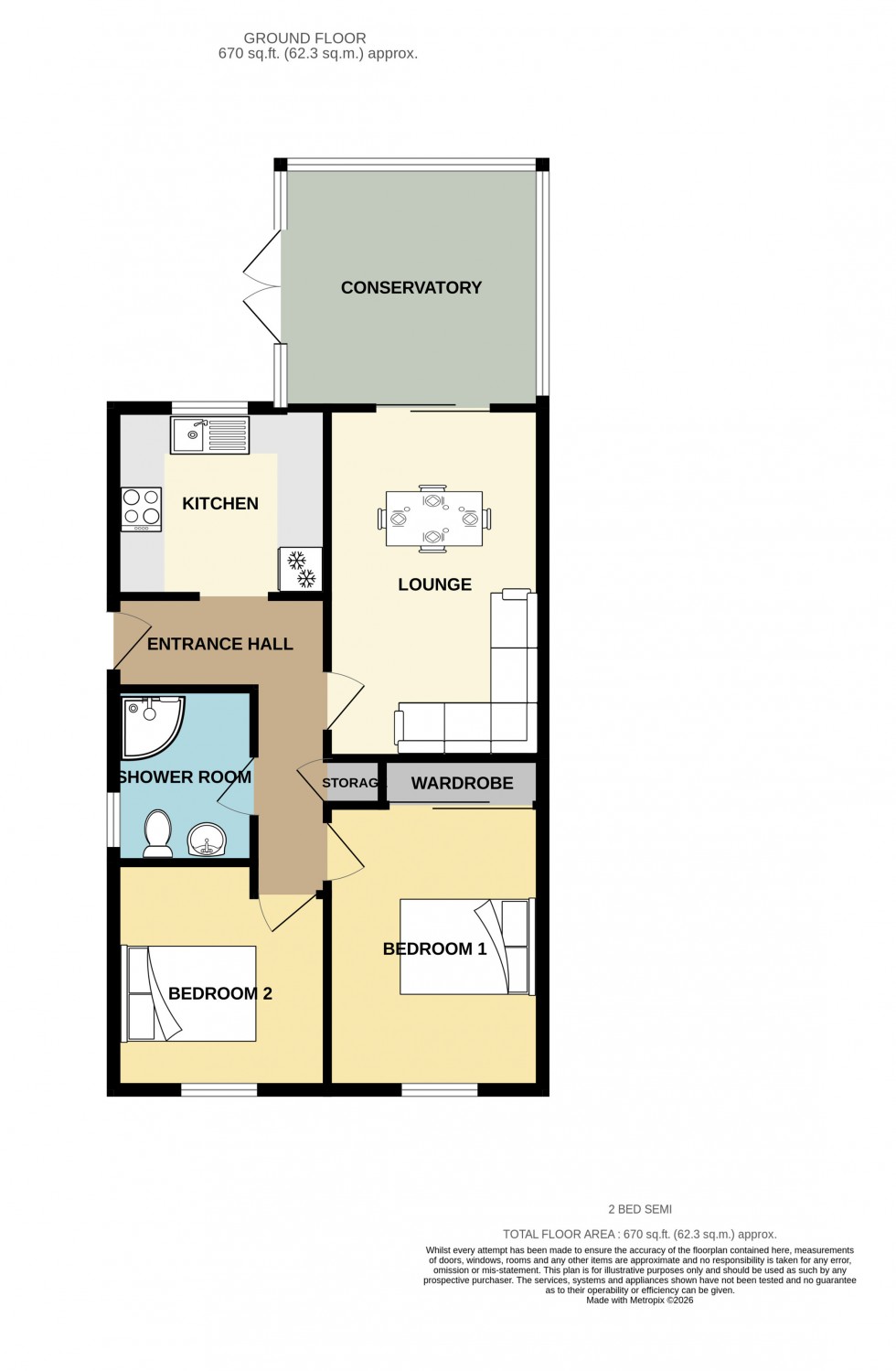 Floorplan for Redruth, Cornwall