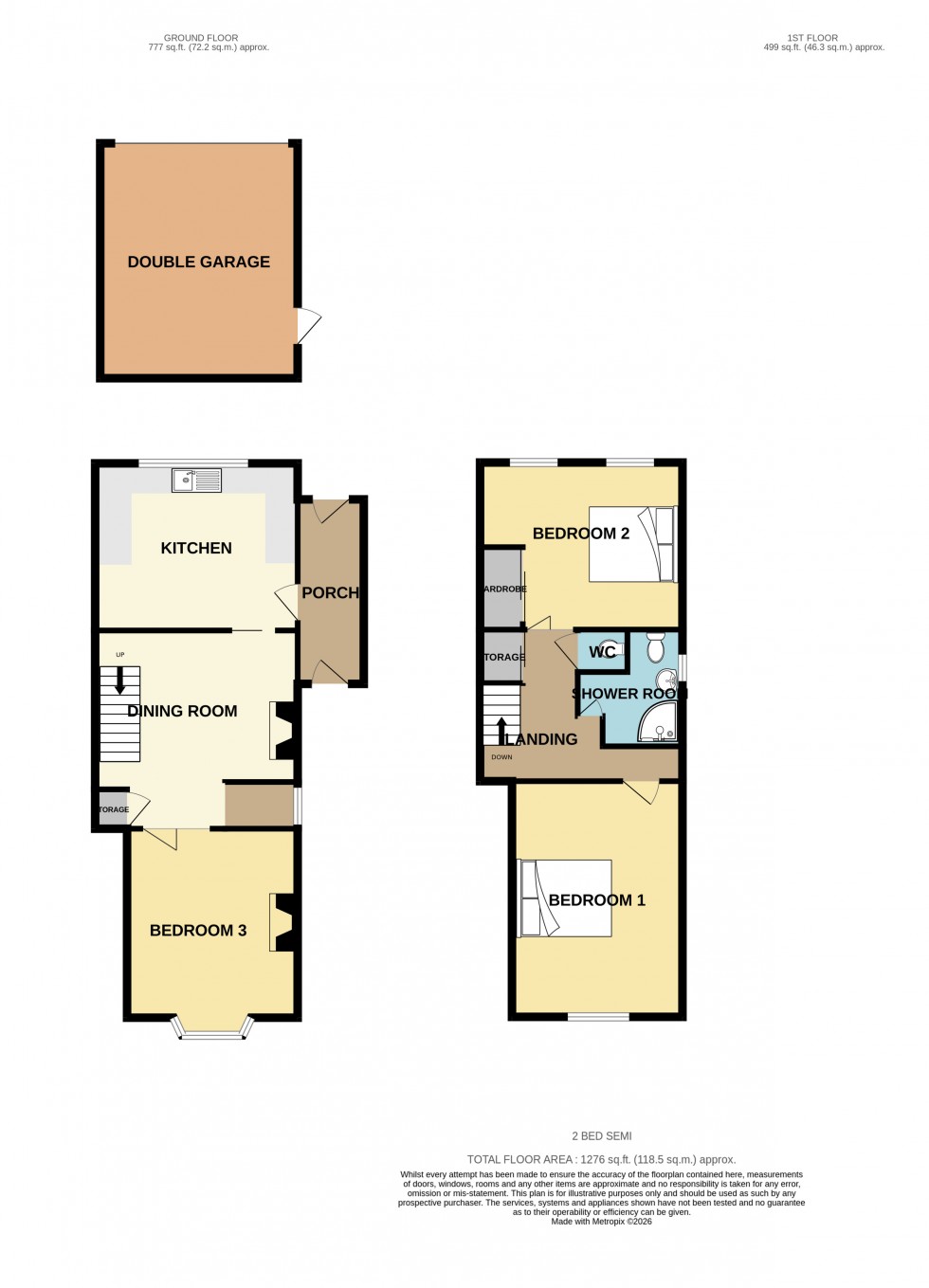 Floorplan for Camborne, Cornwall