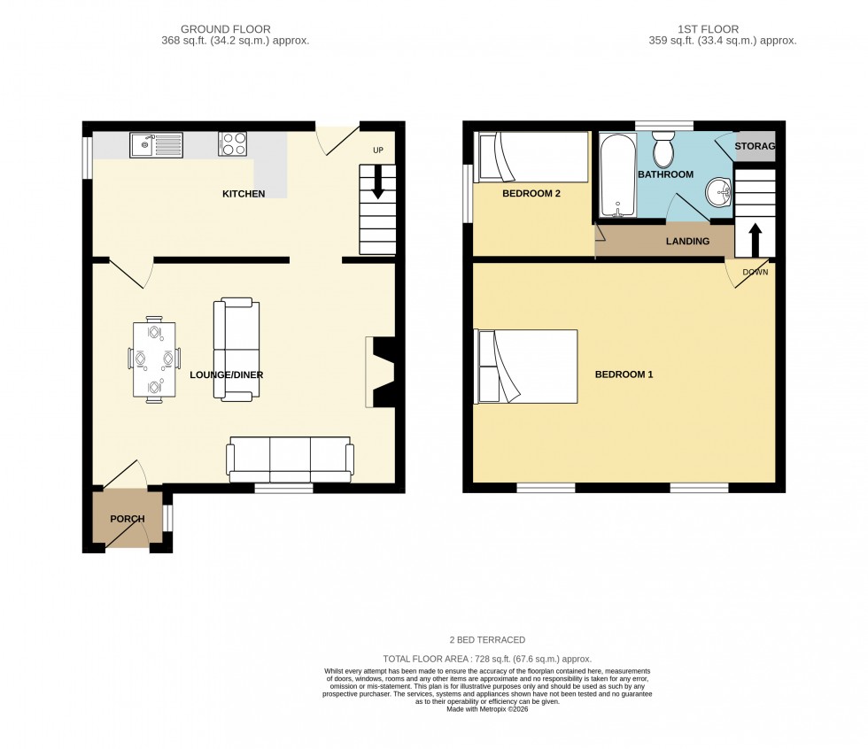 Floorplan for Portreath, Redruth, Cornwall